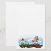 Wachsende Herzen Briefpapier (Vorne/Hinten)