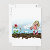 Wachsende Herzen Postkarte (Vorne/Hinten)