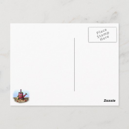 Wachsende Herzen Postkarte (Rückseite)