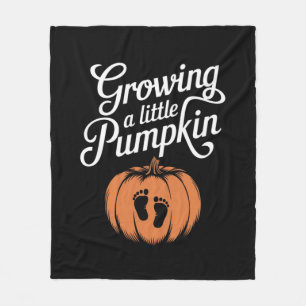 Wachsende kleine Kürbis Herbst Schwangerschaft Fleecedecke