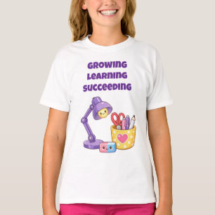 Wachsende Lernende Erfolgreiche Kinder Inspirieren T-Shirt