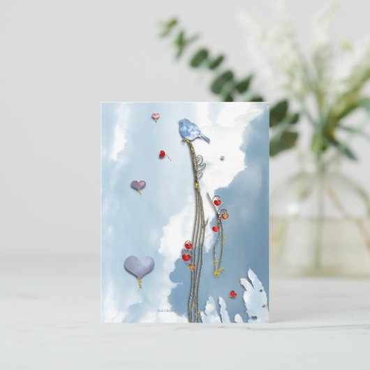 Wachsende Liebe! Postkarte (Stehend Vorderseite)