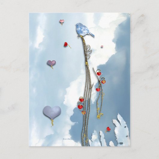 Wachsende Liebe! Postkarte (Vorderseite)