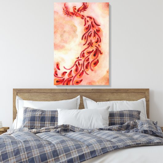 Wachsende Phoenix Leinwanddruck (Insitu (Schlafzimmer))