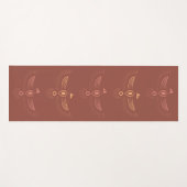 Wachsende Phoenix Yoga Mat in Clay Yogamatte (Vorderseite (Horizontal))