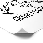 Wachsende positive Gedanken Blume Inspiration Zita Poster (Ecke)