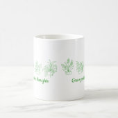 Wachsende positive Gedanken Blume Minimalistisch N Kaffeetasse (Mittel)