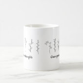 Wachsende positive Gedanken Blume Minimalistisch N Kaffeetasse (Mittel)