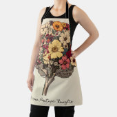 Wachsende positive Gedanken Gehirn Blumenstil T - Schürze (InSitu)