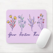 Wachsende positive Gedanken Wildblume Pflanze Mousepad (Mit Mouse)