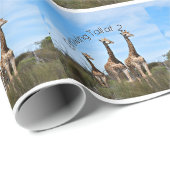 Wachsende Safari-Verpackung Geschenkpapier (Rolleneckpunkt)