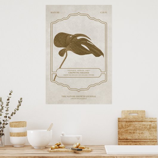 WACHSENDE SCHADE - REIFENDER DESIGN JOURNAL POSTER (Küche)