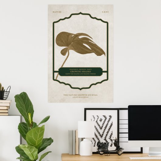 WACHSENDE SCHATTEN - REIFES DESIGN-JOURNAL-PLAKAT POSTER (Heimbüro)
