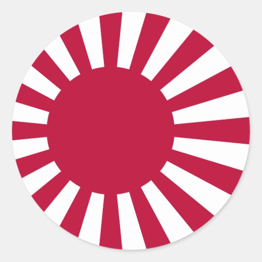 Wachsende Sonnenflagge Runder Aufkleber (Vorderseite)