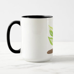 Wachsende starke Tasse