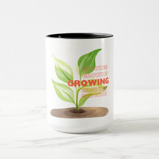 Wachsende starke Tasse (Zentrum)