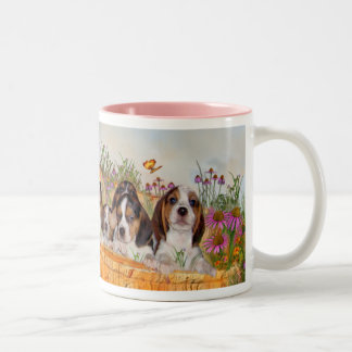 Wachsende Welpen-Tasse Zweifarbige Tasse