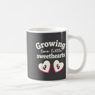 Wachsende zwei kleine Herzchen Valentinstag Schwan Kaffeetasse