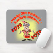 Wachsender alter 50. Geburtstag Mousepad (Mit Mouse)