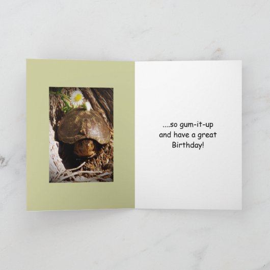 Wachsender älterer Geburtstag Karte (Innenseite)