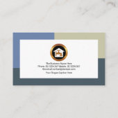 Wachsender Blauer Wasserhahn Visitenkarte (Rückseite)