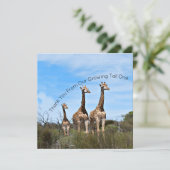 Wachsender Dankeschön-Gruß Dankeskarte (Stehend Vorderseite)