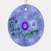 Wachsender Frieden Keramikornament (Links)