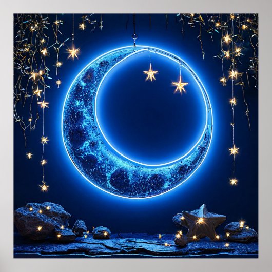 Wachsender Halbmond Poster (Vorne)