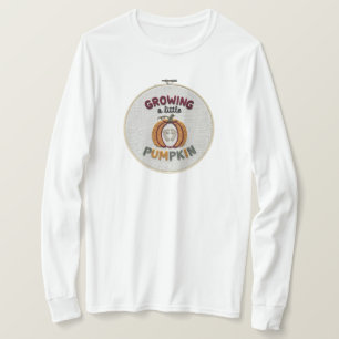 Wachsender kleiner Kürbis Herbst Schwangerschaft T-Shirt