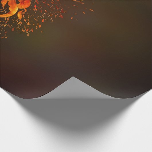 Wachsender Phoenix-Vogel Geschenkpapier (Ecke)