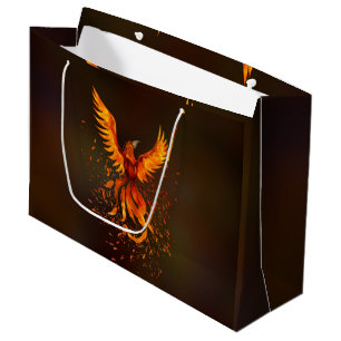 Wachsender Phoenix-Vogel Große Geschenktüte