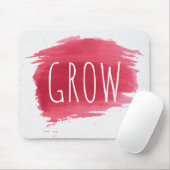 Wachsender Text auf rotem Farbspritzer Mousepad (Mit Mouse)
