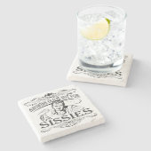 Wachsendes altes ist nicht für Weichlinge Steinuntersetzer (Seitenansicht)