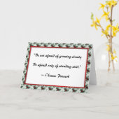 Wachsendes ~ chinesische Sprichwort-Gruß-Karte Karte (Gelbe Blume)