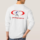 Wachsendes hohes ist - lang optional T-Shirt (Rückseite)