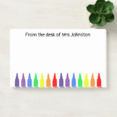 Wachskrammen vom Schreibtisch der Lehrer Post-it Klebezettel (Büro)