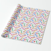 Wachsmalstifte Geschenkpapier, Schul Schüler Gesch Geschenkpapier (Ungerollt)