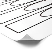 Wachsmalstifte - Schwarz & Weiß Poster (Ecke)