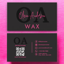 Wachspezialist Esthetiker QR Code Hot Pink Black
