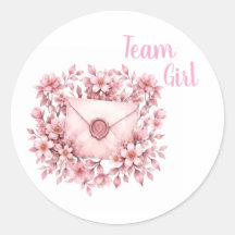 Wachssiegel Rosa Umschlag Team Mädchen Geschlecht