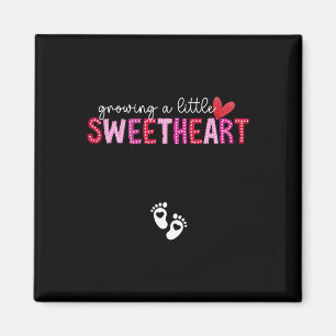 Wächst ein kleiner Schatz Valentinstag Schwangersc Magnet