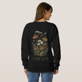 Wächst Wild T-Shirt Sweatshirt (Schwarz voll)