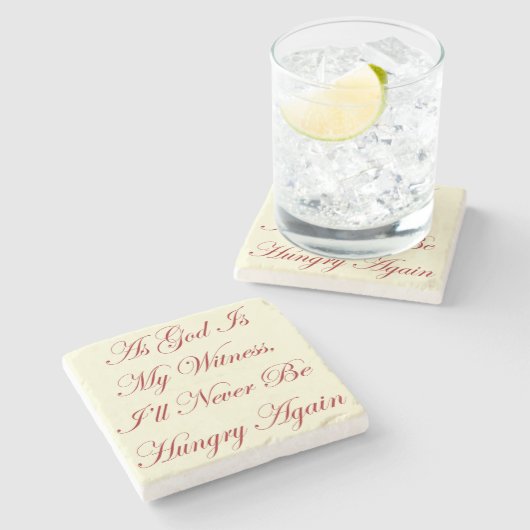 WACHSTUM als Gott ist mein Zeugenzitat Steinuntersetzer (Seitenansicht)