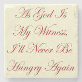 WACHSTUM als Gott ist mein Zeugenzitat Steinuntersetzer (Vorderseite)