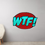 WACHSTUM! Aqua Blue Red, Pop Art Design on 50" Wandaufkleber<br><div class="desc">A Great Pop Art Wall Decal - - Ändern Sie die Größe dieser Aufkleber durch Ändern der Decal Sheet - 4 Größen - von 12" x 12" auf 36" x 36" - Diese sind auf einem transparenten Hintergrund gedruckt, aber Sie können in einen halbtransparenten oder vollständig weißen Hintergrund wechseln -...</div>