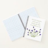 Wachstum blühen notizblock (Innenseite)