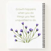 Wachstum blühen notizblock (Rückseite)