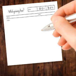 Wachstum der Gardner Notizblock