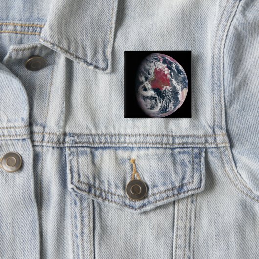 Wachstum der Pflanze auf dem Planeten Erde. Button (Beispiel)