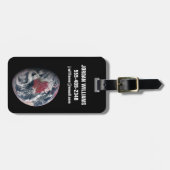 Wachstum der Pflanze auf dem Planeten Erde. Gepäckanhänger (Vorderseite horizontal)